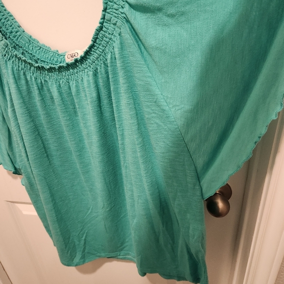 CATO Size 18/20W Turquoise Blouse - Picture 3 of 6